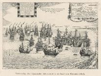 Spanish "Silver Fleet" is Captured by Dutch Admiral Pieter Heyn in the Bay of Matanza Cuba-Josse Hondius-Art Print