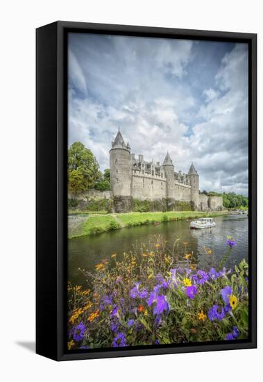 Josselin castle in Brittany-Philippe Manguin-Framed Stretched Canvas