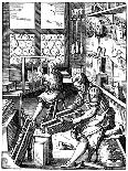 Dice Maker's Workshop, 16th Century-Jost Amman-Giclee Print