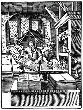 Printing Workshop, 16th Century