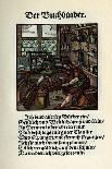 The Clasp Maker's Workshop, 16th Century-Jost Amman-Giclee Print