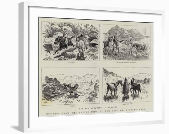 Jottings from the Sketch-Book of the Late Mr Richard Wake-null-Framed Giclee Print