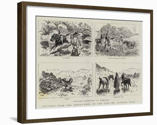 Jottings from the Sketch-Book of the Late Mr Richard Wake-null-Framed Giclee Print