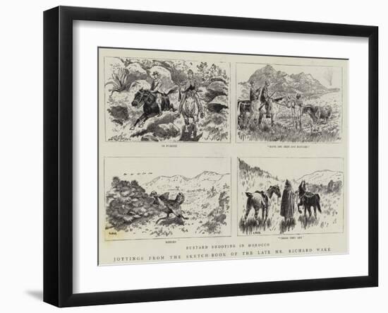 Jottings from the Sketch-Book of the Late Mr Richard Wake-null-Framed Giclee Print