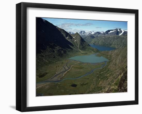 Jotunheimen, Leirungen, and Lake Gjende, Norway, Scandinavia-Kim Hart-Framed Photographic Print