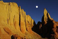 Sandstone Cliff At Sunset, Colorado Plateau, Kodachrome Basin State Park, Utah, USA November 2012-Jouan Rius-Photographic Print