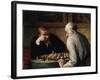 Joueurs d'échecs-Honoré Daumier-Framed Giclee Print