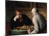Joueurs d'échecs-Honoré Daumier-Mounted Giclee Print