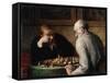 Joueurs d'échecs-Honoré Daumier-Framed Stretched Canvas