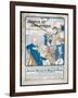 Journal De L'Atlantique, Ship's Newspaper for the 3rd Day of the Atlantic Crossing by La Lorraine-Adolphe Cossard-Framed Art Print