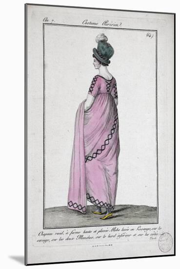 Journal Des Dames Et Des Modes, Journal of Women and Fashions-null-Mounted Giclee Print
