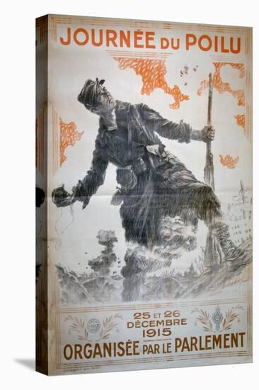 Journée Du Poilu 25 Et 26 Décembre 1915, French World War I Poster, 1915-Maurice Neumont-Stretched Canvas