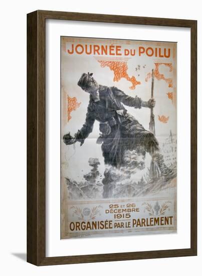 Journée Du Poilu 25 Et 26 Décembre 1915, French World War I Poster, 1915-Maurice Neumont-Framed Giclee Print