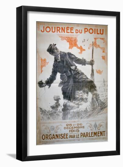 Journée Du Poilu 25 Et 26 Décembre 1915, French World War I Poster, 1915-Maurice Neumont-Framed Giclee Print