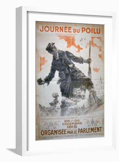 Journée Du Poilu 25 Et 26 Décembre 1915, French World War I Poster, 1915-Maurice Neumont-Framed Giclee Print