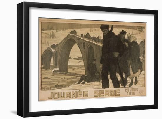 Journee Serbe. 25 Juin 1916-Pierre Mourgue-Framed Art Print