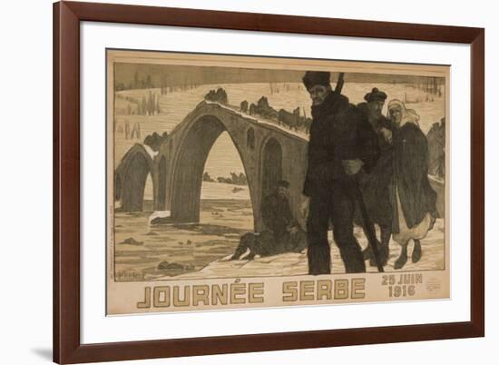 Journee Serbe. 25 Juin 1916-Pierre Mourgue-Framed Art Print