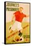 Journees Prisonnier - Red Cross Soccer-Pierre Fix-Masseau-Framed Stretched Canvas