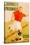 Journees Prisonnier - Red Cross Soccer-Pierre Fix-Masseau-Stretched Canvas