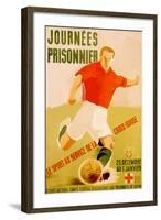 Journees Prisonnier - Red Cross Soccer-Pierre Fix-Masseau-Framed Art Print