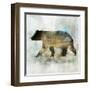 Journey Bear II-Ken Roko-Framed Art Print