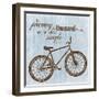 Journey Bike-Lauren Gibbons-Framed Premium Giclee Print