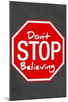 Journey Don't Stop Believing Music Poster Print-null-Mounted Poster