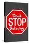 Journey Don't Stop Believing Music-null-Stretched Canvas