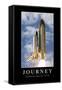 Journey: Inspirational Quote and Motivational Poster-null-Framed Stretched Canvas