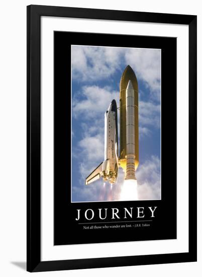 Journey: Inspirational Quote and Motivational Poster-null-Framed Photographic Print