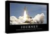 Journey: Inspirational Quote and Motivational Poster-null-Stretched Canvas
