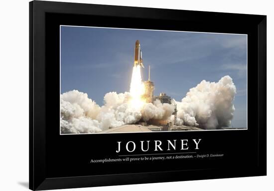 Journey: Inspirational Quote and Motivational Poster-null-Framed Photographic Print