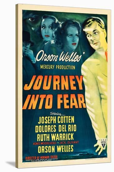 JOURNEY INTO FEAR, Joseph Cotten, Dolores del Rio, Ruth Warrick, Orson Welles, 1943-null-Stretched Canvas