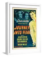 JOURNEY INTO FEAR, Joseph Cotten, Dolores del Rio, Ruth Warrick, Orson Welles, 1943-null-Framed Art Print