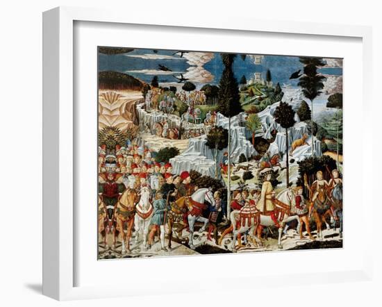 Journey of the Magi-Benozzo Gozzoli-Framed Art Print