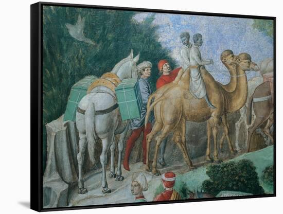 Journey of the Magi-Benozzo Gozzoli-Framed Stretched Canvas