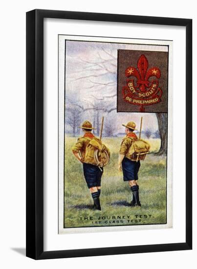 Journey Test for the 1st Class Scouts Badge, 1929-English School-Framed Giclee Print