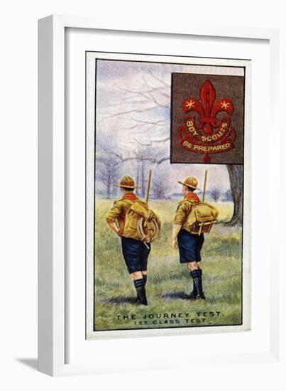 Journey Test for the 1st Class Scouts Badge, 1929-English School-Framed Giclee Print