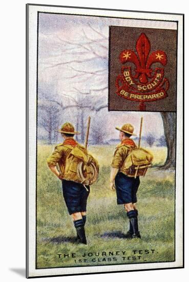 Journey Test for the 1st Class Scouts Badge, 1929-English School-Mounted Giclee Print