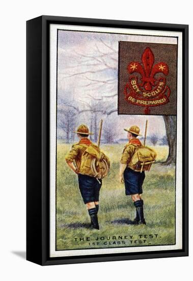 Journey Test for the 1st Class Scouts Badge, 1929-English School-Framed Stretched Canvas