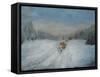 Journey Through the Snow IV-Kathy Winkler-Framed Stretched Canvas