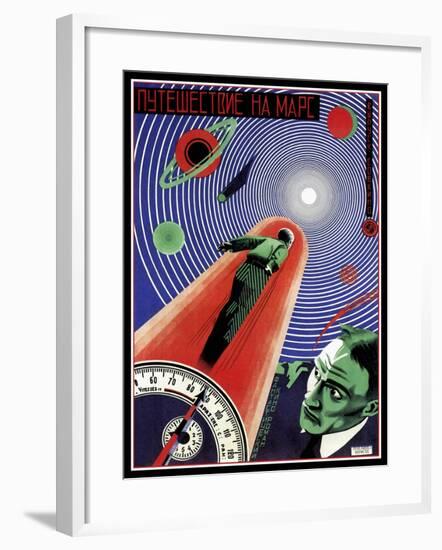 Journey To Mars Russian Constructivist-Vintage Lavoie-Framed Giclee Print