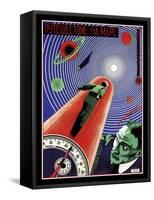 Journey To Mars Russian Constructivist-Vintage Lavoie-Framed Stretched Canvas