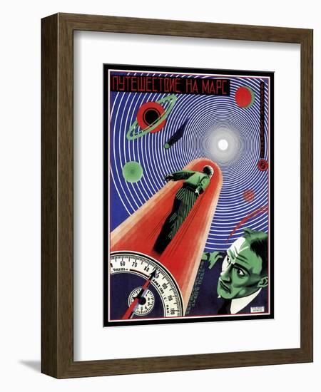 Journey To Mars Russian Constructivist-Vintage Lavoie-Framed Giclee Print