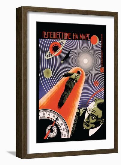 Journey to Mars-Borisov-Framed Art Print