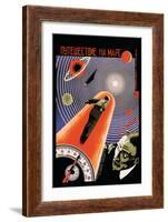 Journey to Mars-Borisov-Framed Art Print