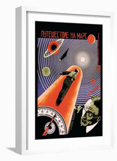 Journey to Mars-Borisov-Framed Art Print