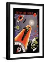 Journey to Mars-Borisov-Framed Art Print