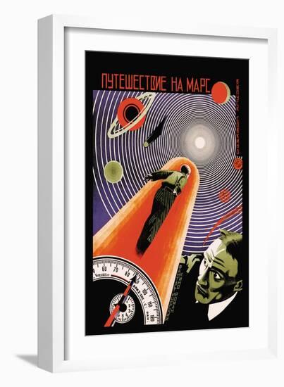 Journey to Mars-Borisov-Framed Art Print