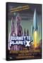 Journey to Planet X-Lantern Press-Framed Stretched Canvas